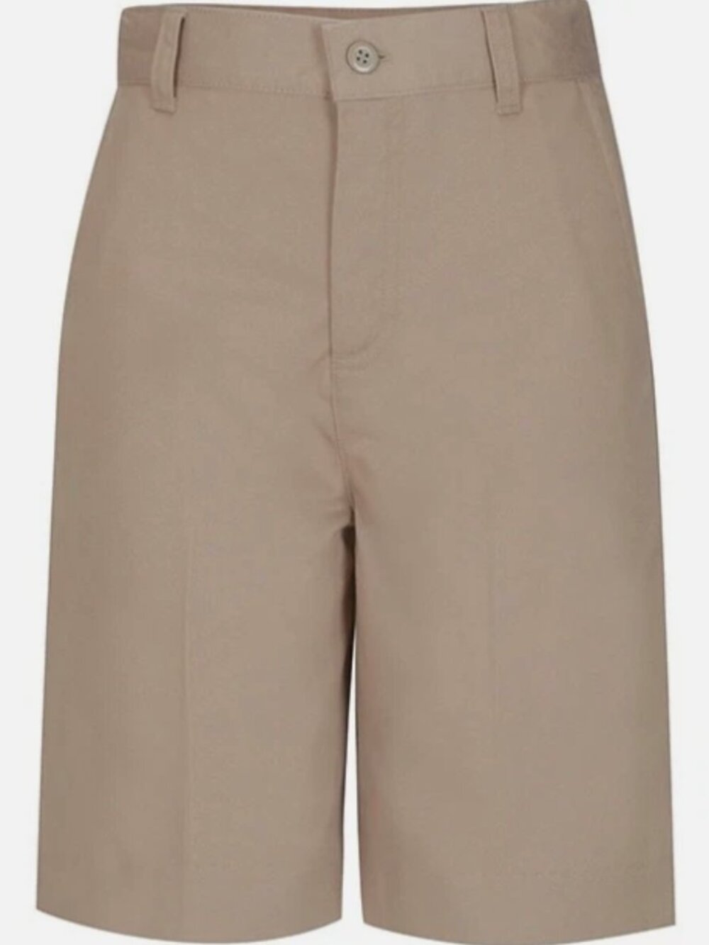 Classroom Uniforms 52943 Girls Plus Flat Front Bermuda Short - Khaki